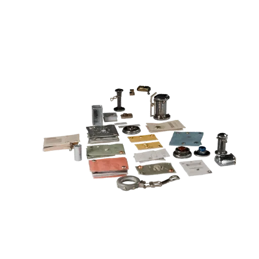 Market Street Clutter High Poly 3D model, close-up studio render, showing paper-like cards, small readable forms.