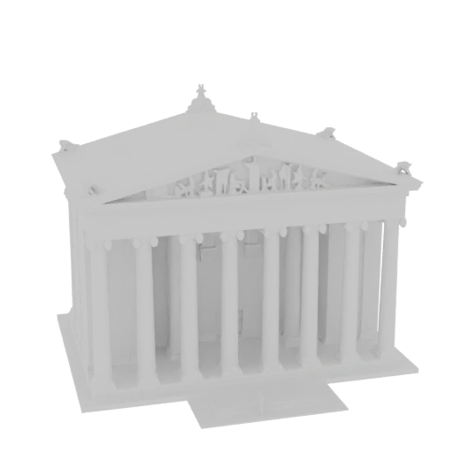 Ancient Greek Temple 3D Model