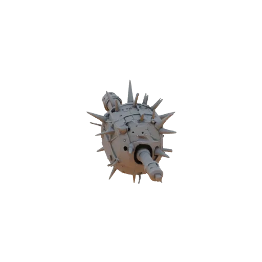 3D model of an anti-tank hedgehog with sharp spikes, rendered in gray on a white background
