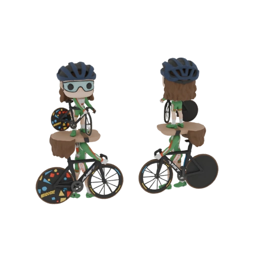 Cyclist Funko Pop 3D Model