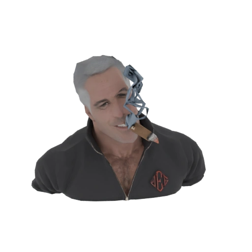 Man Smoking Cigar 3D Model