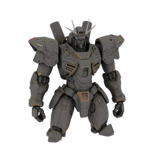 Heavy Assault Mech mech-style collectible figure, studio close-up view, layered armor plating, panel lines