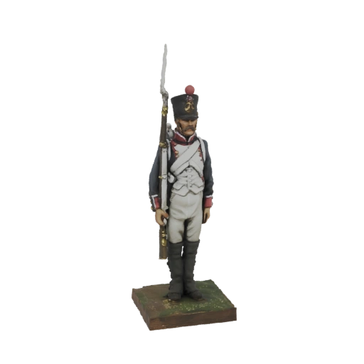 French Line Infantryman 1812 Miniature 3D Model