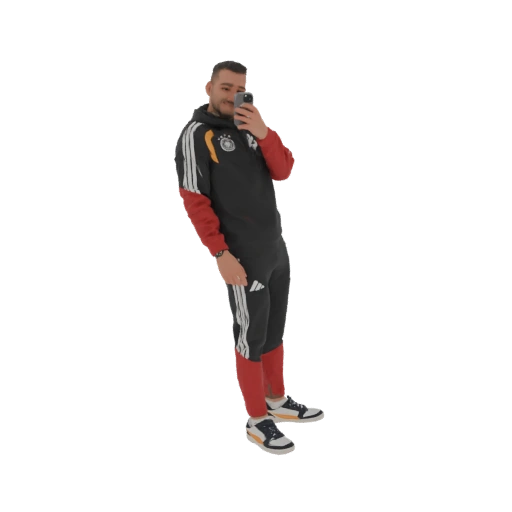 German Football Fan Tracksuit 3D Model