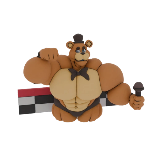 Buff Freddy Fazbear 3D Model