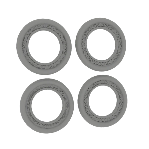 Ornate Decorative Circular Frames Set