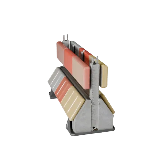 Site Safety Traffic Barrier Modular 3D model, isometric modular kit view, showing concrete, site-ready silhouettes.
