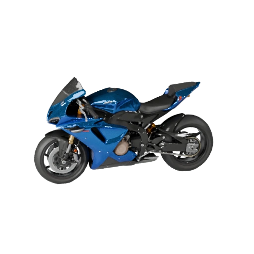 Moto sportiva sportiva 3D Model per Unity - Asset di gioco low poly