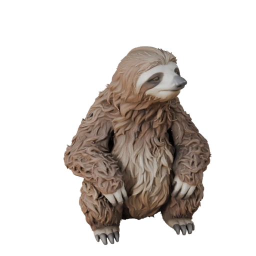 Modelo 3D de Perezoso para Blender - Activo PBR con Texturas | Libre de Regalías