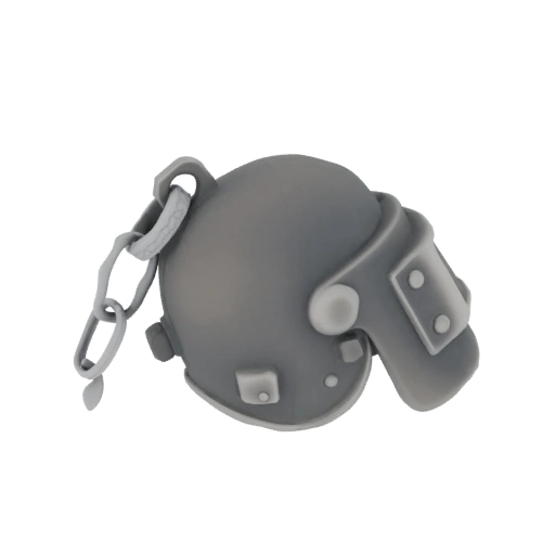 PUBG Level 3 Helmet Keychain Charm