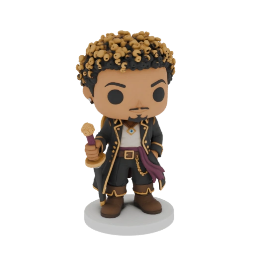 Pirate Captain Funko Pop 3D Model