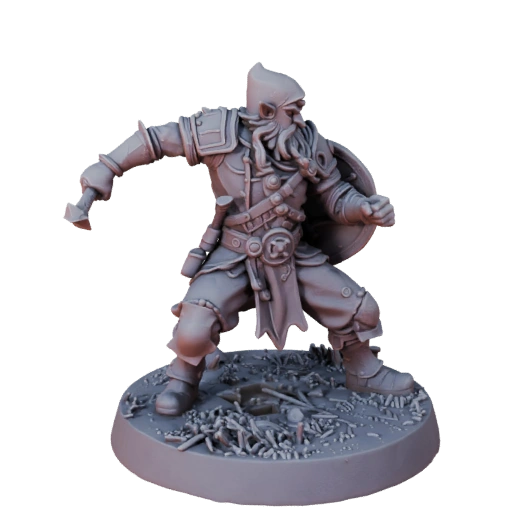 Gnomo Bardo Stampabile Eroe RPG | STL Resina e Stampa FDM