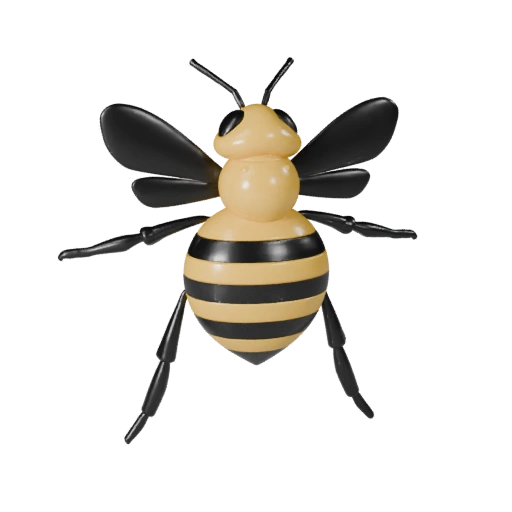 Modèle 3D d'abeille pour Unity - Actif prêt pour le jeu, FBX | Libre de droits