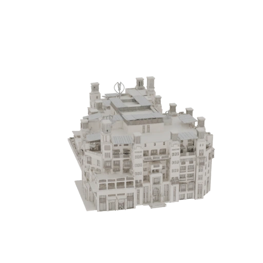 Modern Multi-Story Building 3D Model