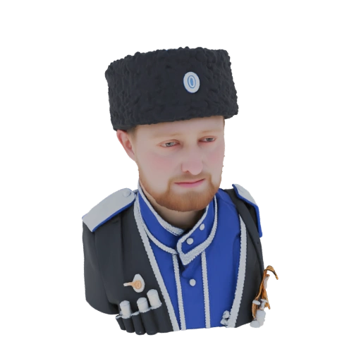 Cossack Officer Bust