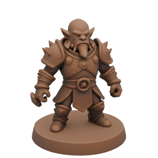 Dark Fantasy Dwarf Warrior Miniature STL