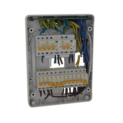 Electrical Distribution Box with Circuit Breakers