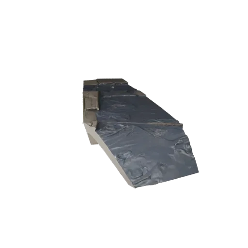 Rain Puddle Ground Set Unreal Engine 3D model, top-down viewport view, showing wet stone, water edges.