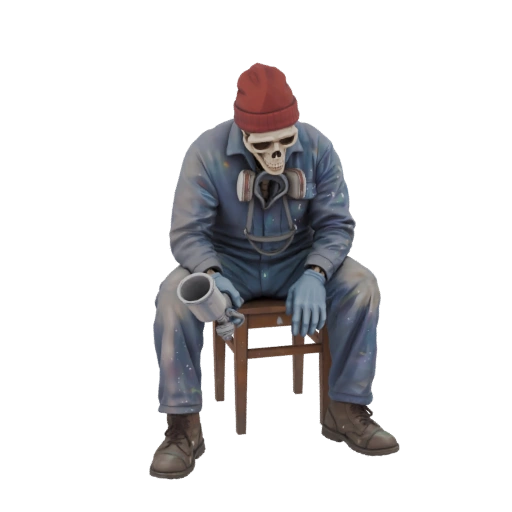 Skeleton Painter with Spray Gun
