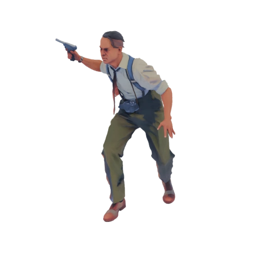 Journalist with Pistol and Camera