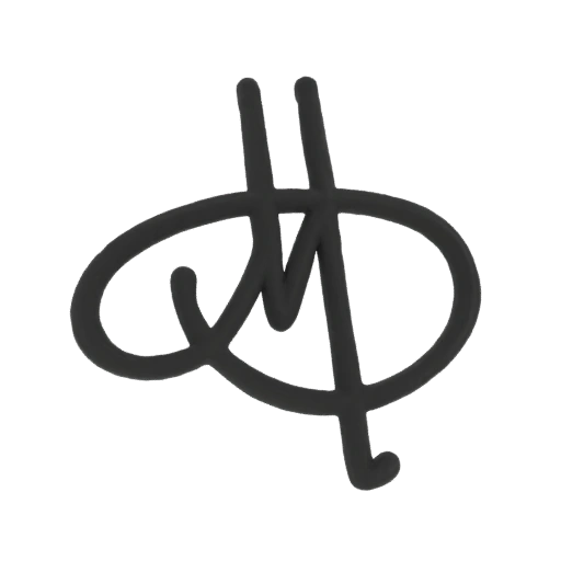Abstract Swirl Monogram