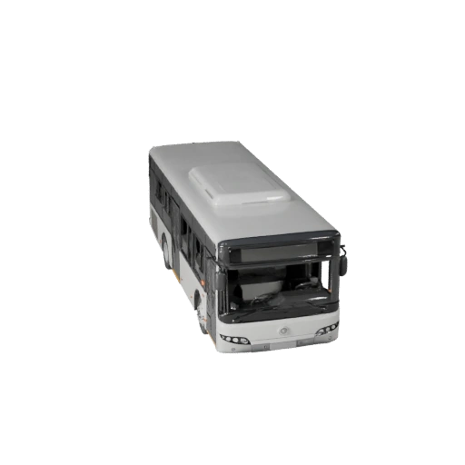 Modelo 3D de Ônibus Urbano para Unity - Ativo Pro de Jogo Baixo Poli