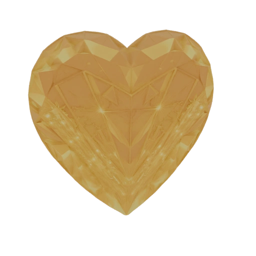 Heart-Shaped Gemstone 3D Model