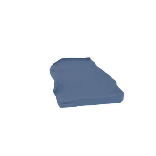 Flooded Street Environment Printable 3D model, isometric tabletop STL render, showing wet stone, terrain detail.