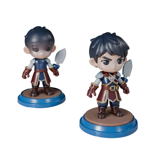 Vinyl Figurine product render 3D model preview showing pose, three-quarter studio view and surface detail