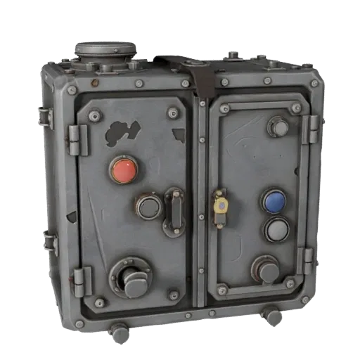 Industrial Pressure Plate Realistic 3D model, three-quarter studio render, showing metal hinges, form detail.
