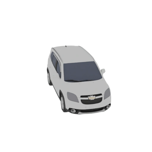 White Chevrolet Orlando 3D Model