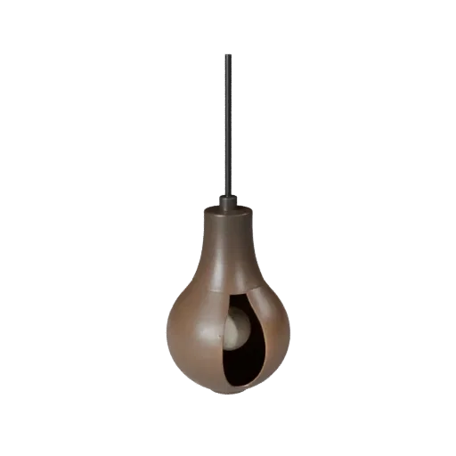 Minimal Pendant Lamp 3D model, home interior, three-quarter front view, Unity viewport, metal detail.