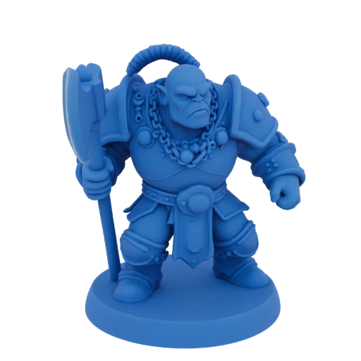 Miniatura STL de Orco Berserker de Fantasía - Listo para la Batalla