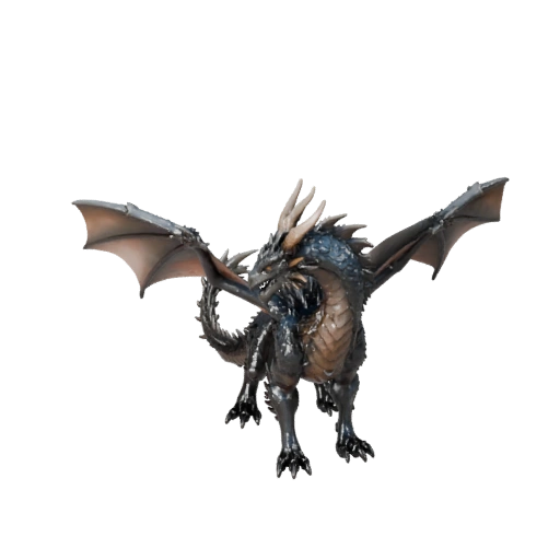 Modello 3D Drago della Tempesta per Blender - Asset PBR con Texture