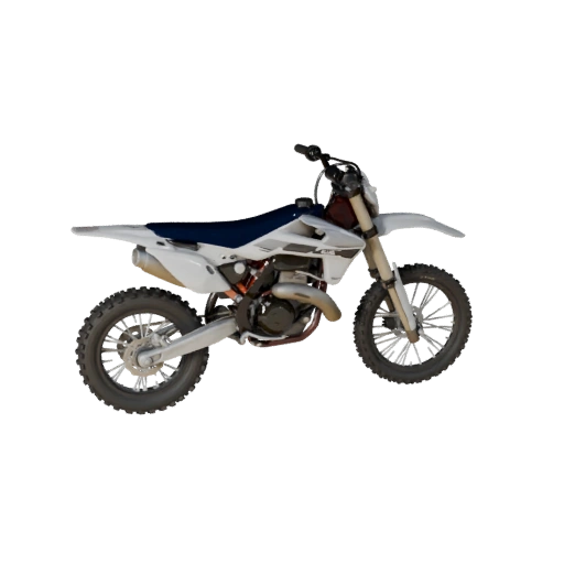 Modello 3D di Moto da Cross Pronto per il Gioco per Uso in Tempo Reale Asset PBR