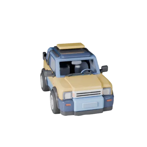 City Car 3D Model for Blender - Render Ready Asset