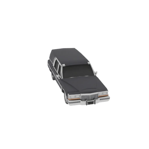 Classic Hearse 3D Model