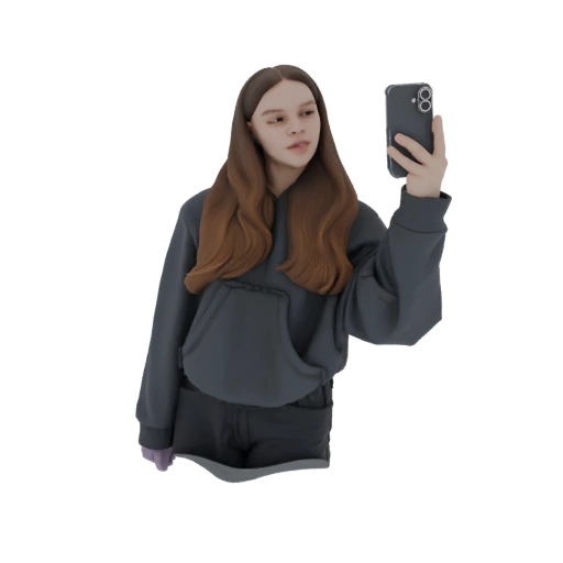 Young Woman Taking a Selfie