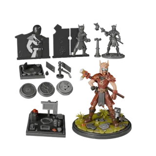 Anteprima modello 3D Dungeon Toy Photo Set per rendering di prodotti, vista a tre quarti, parti stratificate, profondità e sc