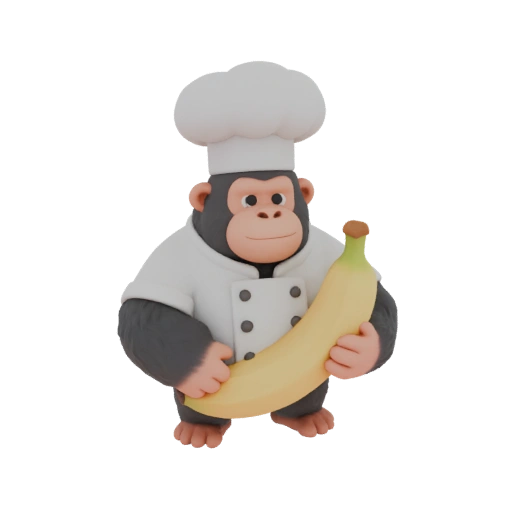 Gorilla Chef with Banana