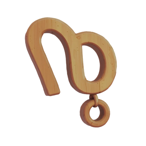 Virgo Amulet Wood