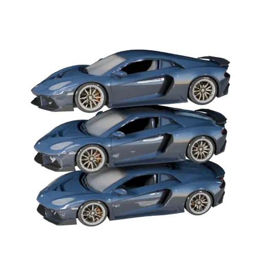 Printable Sports Car STL Model - Collectible Display