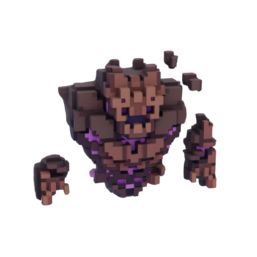 Voxel Earth Golem