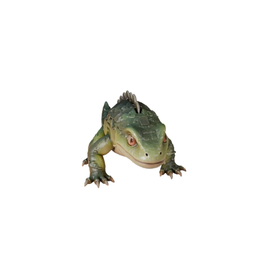 Modelo 3D de Monstro-de-Gila Desenho Animado - Asset Estilizado para Animação