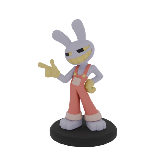 Cheeky Bunny Overalls 3D Model