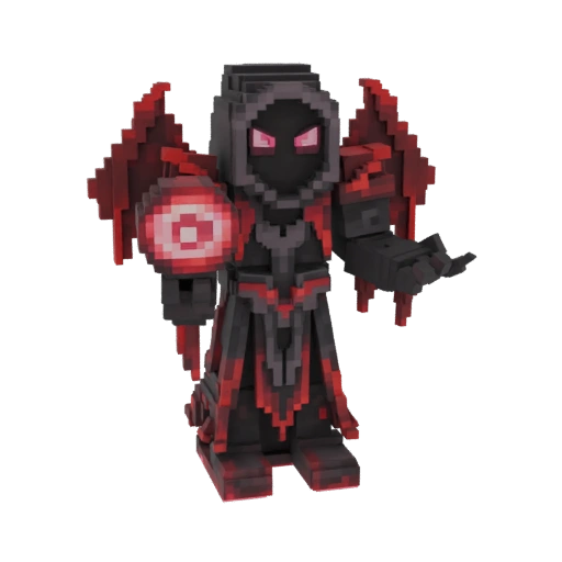 Dark Mage with Red Wings and Eye Orb
