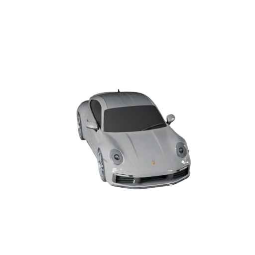 Sportwagen im Stil von Porsche 3D-Modell - Spielbereit PBR