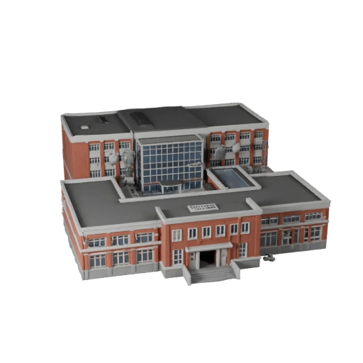Modelo 3D de Prédio Escolar para Unreal - Ativo em Tempo Real