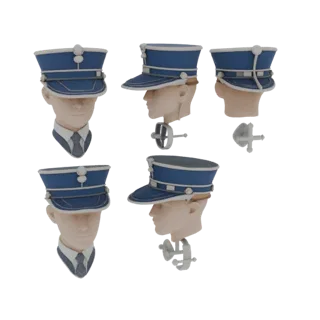 Diamantbesetzter Manschettenknopf 3D-Modell, Dreiviertel-Frontansicht, AR-Viewer-Studio-Rendering, Diamant-Finish.