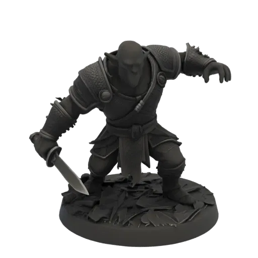 Fantasy Goblin Warrior Miniature STL